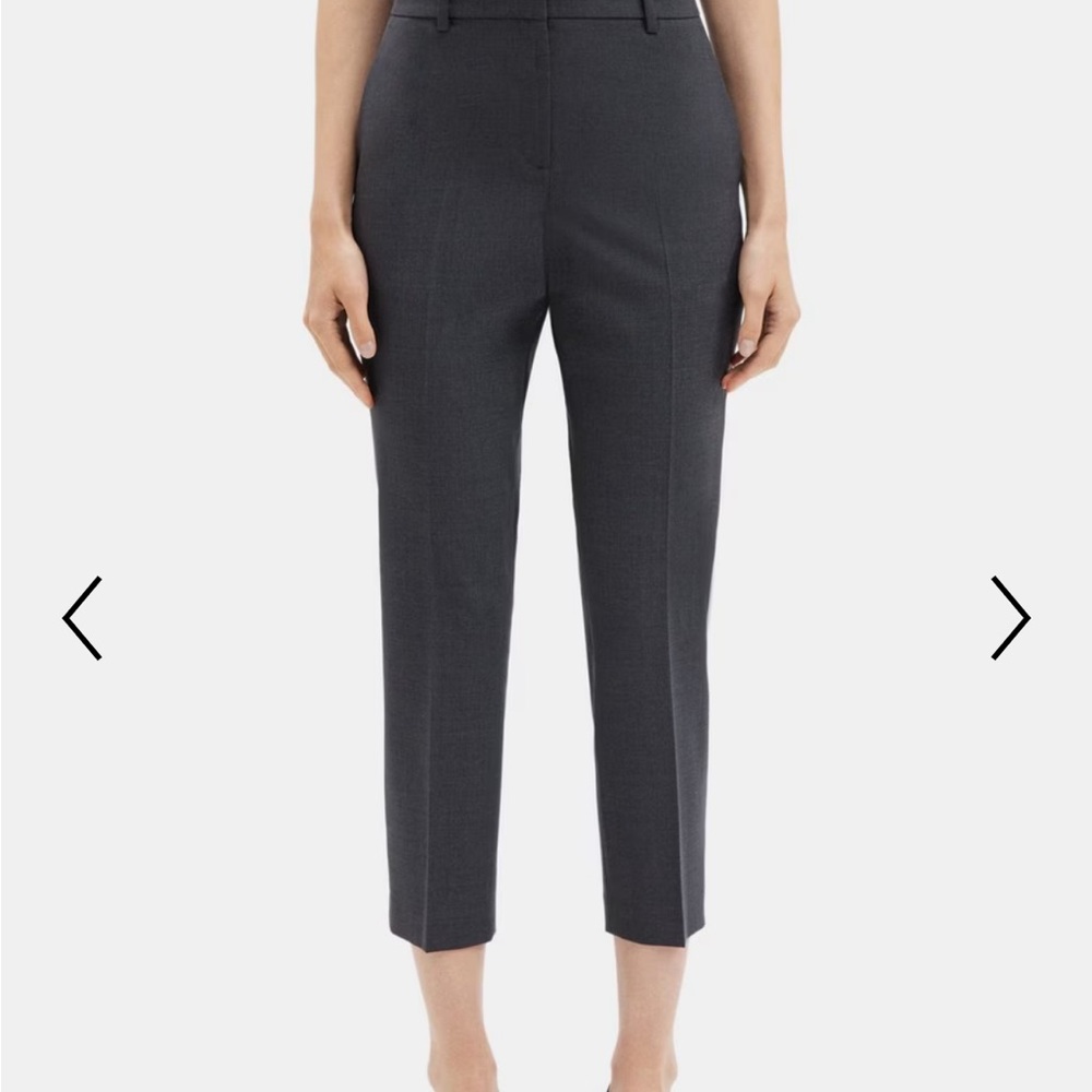 Theory Charcoal Cropped Women's Pants
